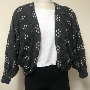 printed cardigan